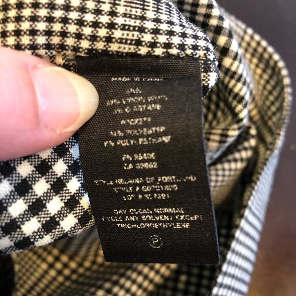 Theory Helaina Portland black white micro plaid wool sleeveless dress size 4 - Picture 7 of 12